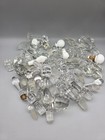 Vtg Lot Of 52 Glass Milk Glass Crystal Bottle Decanter Perfume Cruet Stoppers