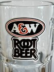 Vintage A w Root Beer Logo Glass Mug Stein 7 Inch Tall 20oz Heavy Mint 80   s
