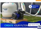  1 2hp Pool Pump 2500gph Complete Set  Sand Filter System With 6-way Valve 
