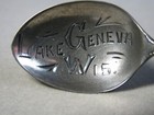 Antique Sterling Silver Lake Geneva  Wis Demitasse Spoon 8 2g P b  j4378
