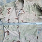Vtg Military Issued Adult Medium Regular Desert Tri-color Camo Shirt Coat Nwt