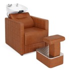 Barberpub Backwash Shampoo Station Chair  Salon Shampoo Bowl Chair For Spa 9083