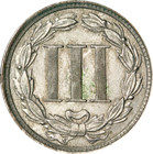 1881 Three  3  Cent Nickel