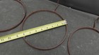 3 Vintage Curly Black Wrought Iron Pot Hanging Decorative Plant Flower Hangers