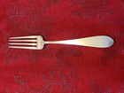 Gorham Sterling Silver Dinner Fork 7   plain Pattern  1933 