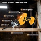 24v Cordless Reciprocating Saw Brushless With 2 Battery   Charger   8 Saw Blade