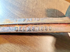 Antique Cast Iron Cobblers Shoe Repair Stand  dec 23  1890     Rustic Antique