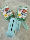 Fujifilm Instax Mini 9 Instant Film Camera Blue   Instax Mini Film  40 Ct 