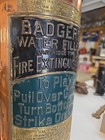 Vintage Badger s Water-filled Fire Extinguisher Copper Brass Somerville Ma Empty