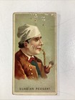 Tobacco Card 1800s Original Antique Allen Ginter Smoker Suabian Peasant Germany