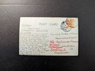 1920 Palestine Postcard Cover Jerusalem To London England Readdressed