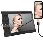 16  Digital Graphics Drawing Tablet Pad   Battery-free Pen 12 Shortkey New