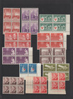 Australian Mint Stamps Pre-decimals Blocks   Individuals 9 Pages