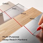 10 Pcs Long Nib Marker 20mm Long Head Deep Hole Marker Pens