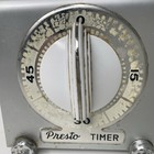 Vintage Presto Kitchen Timer Aluminum Eau Claire Wis Usa Lux Clock Works 