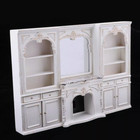 1 12 Dollhouse Furniture Miniature Fireplace Cabinet Display Storage Cabinet Us
