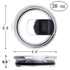 30 20oz Magnetic Slider Splash Spill Proof Lid For Yeti Rambler Tumbler Cup Usa