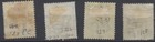 Ceylon Stamps 1872 Sg122 126 8 Used Cv   27 25