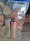 36 Rolls Preformed Coin Wrappers Assorted Paper Tubes Quarter Penny Nickel Dime