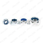 Galvanized Steel Din985 Nylon Insert Lock Nuts Hex Nylock Nuts M3m4 M5 M6 M8-m24