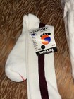 Lot Of 6 Men   s Vintage Baseball Stirrup Socks Maroon white Usa Made Size 12-13 5
