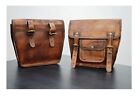 2 Genuine Leather Bicycle Rear Rack Bags 5l Capacity Pannier Saddle Bags Cycling
