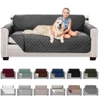  Couch Slip Cover With Patented Strap  Large Couch Sofa Charcoal charcoal