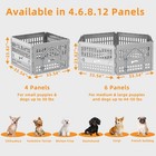 Corral De Plastico 4 Paneles 24 Pulgadas Dentro La Casa Para Perros Interior