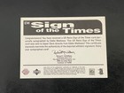 1998 Upper Deck Retro Eddie Mathews Sign Of The Times On Card Auto Autograph Hof