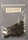 100 Black Jig Spinnerbait Skirt Collars 3 16  Long 3 16  O d  1 16  Id Free Ship