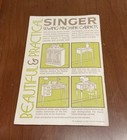 Singer Sewing Machine Instruction Book For Zig Zag Model   513 Vintage 1972 