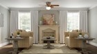 Middleton 42in Led Indoor Brushed Nickel Ceiling Fan W  Light Kit Ue42v-ni-shb