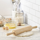 Farberware Classic Wood Rolling Pin  18-inch Hardwood Dough Roller For Baking Pi