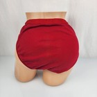 Vintage Delicates Hi Leg Cut Cotton Panties Briefs Red Soft Jcpenney Lx 8