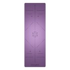 Yogati Yoga Mat With Alignment Lines  Exercise Mat With Carry  Assorted Colors 