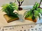 Lot Of Five Plastic Assorted Tropical Plants And Trees   Diorama Or Playset 