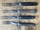 Lot Of 9  Antique 19th C Civil War Era 3 Tine Fork Varying Styles