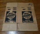 Vtg 1991 Topps Wax Case Outer Box Only Cool Collectible 