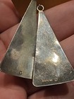 Vintage Sterling Silver 925 Native Triangle Dangle Earrings