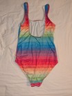 Stella Cove Swimsuit Rainbow Print Colorful One Piece  Size 8 Girls Kids Swim