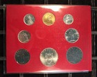 Vatican 1964 Official Coin Set With Silver 500 Lire Of Pope Paul Vi