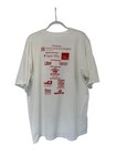 Vintage Retro White Tee American Heart Walk  Mens Size Xl 