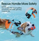 Kuoser - Adjustable Life Jacket For Dogs - Reflective - Medium - Purple - New 