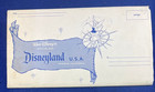 1962 Disneyland Souvenir Map In Envelope Minty Original Bright Colors 30    X 45   