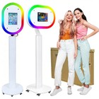 Portable Photo Booth For Ipad Metal Shell Selfie Station Rgb Photobooth Machine