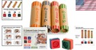 Assorted Coin Wrappers Set 252 Preformed Tubes   2 Sealers For Quarters Pennies