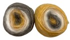 2-okidoki Cakes Wool Mohair Yarn 100g Each Color Gradient Yellow Brown White
