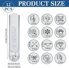 12 Pack  6mm 1 4   Metal Punch Stamp  Nature Theme Design Stamps Metal Stampi   