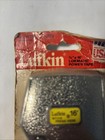 Vintage Lufkin Tape Measure 16    W7316 Chrome W  Yellow Press Here Button
