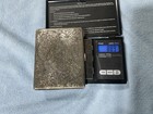 Vtg 800 Silver Cigarette Case Etched Floral Engraving 3 13 Ounces Excellent Cond